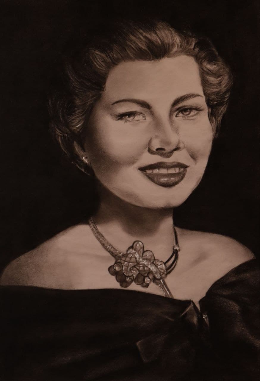 Classic portrait artwork by Fateme Mirzaie